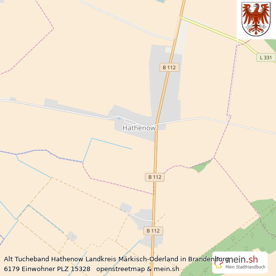 Alt Tucheband Hathenow  Lageplan